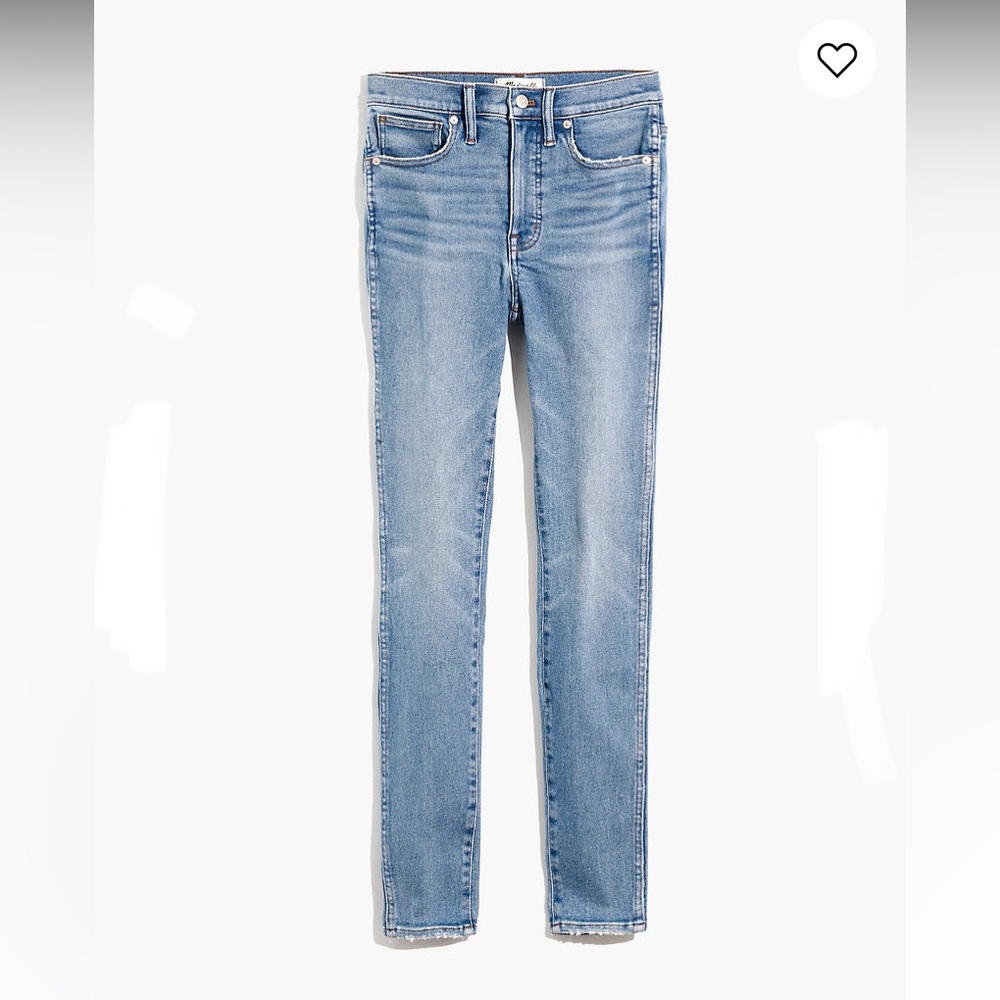 Madewell 10” High Rise Skinny Jeans Hamden Wash SZ 29 AF 685 - Picture 2 of 10